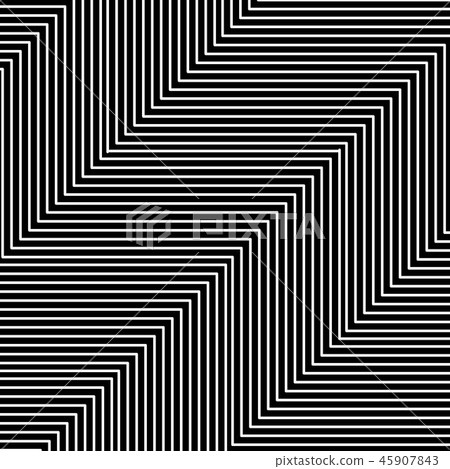 Black and white hypnotic illusion background Black and white hypnotic illusion background 45907843
