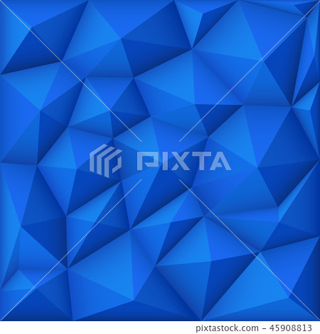 Blue mosaic polygon triangular vector background - Stock Illustration ...