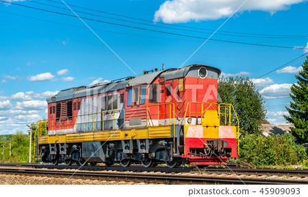 Shunter at Konyshevka station in Russia 45909093