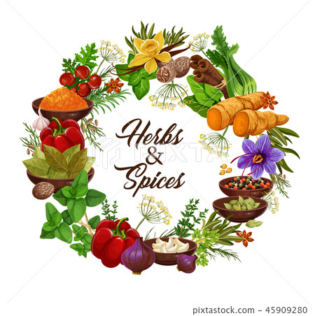 Herbs and spices, seasonings and condiments Herbs and spices, seasonings and condiments 45909280