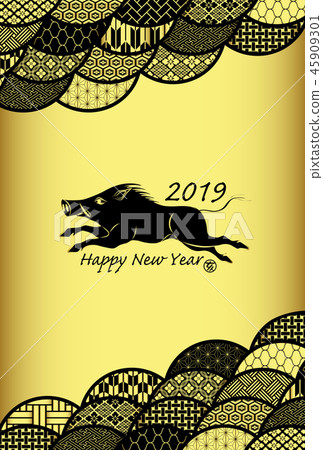 New year's card 2019 New year's card 2019 45909301