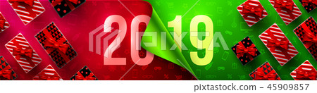 Happy New Year Promotion Poster or banner Happy New Year Promotion Poster or banner 45909857