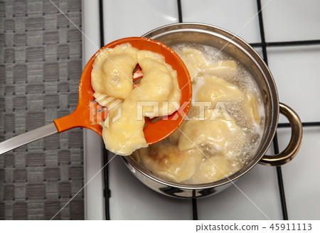 Vareniki in a pan Vareniki in a pan 45911113