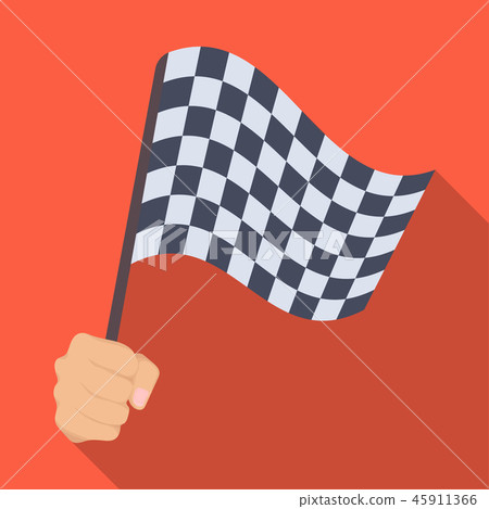 A Racing, Starting And Finishing Fluttering... - Stock Illustration ...