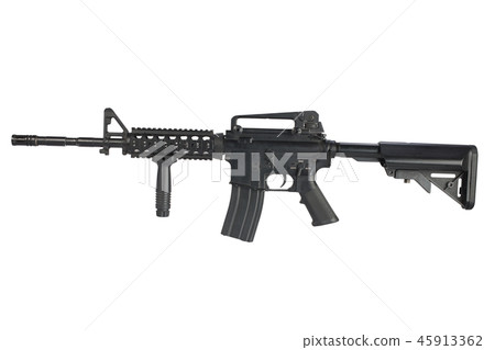 M4 assault rifle isolated 45913362