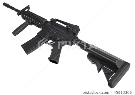 M4 assault rifle isolated 45913366