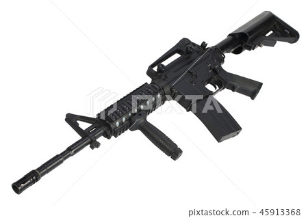 M4 assault rifle isolated 45913368
