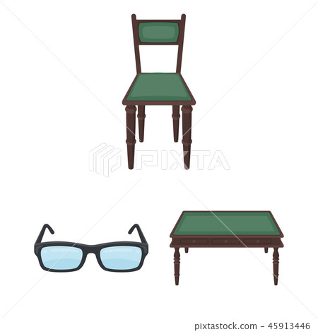 Library and bookstore cartoon icons in set collection for design. Books and furnishings vector Library and bookstore cartoon icons in set collection for design. Books and furnishings vector 45913446
