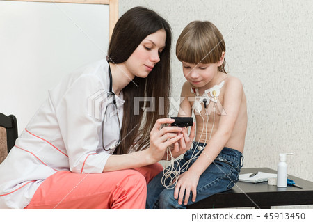 Cardiogram of heart, holter Cardiogram of heart, holter 45913450