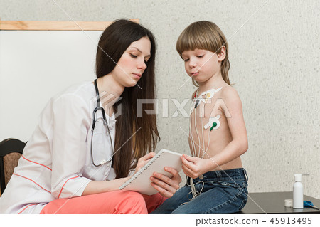 Cardiogram of heart, holter Cardiogram of heart, holter 45913495
