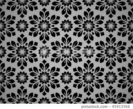 Flower geometric pattern. Seamless background.  45913568