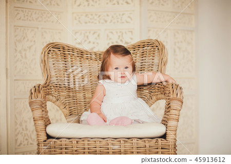 portrait cute little girl 45913612