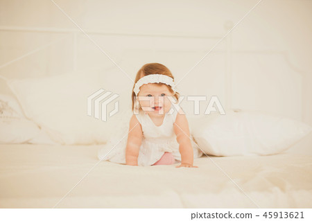 portrait of a charming little girl portrait of a charming little girl 45913621