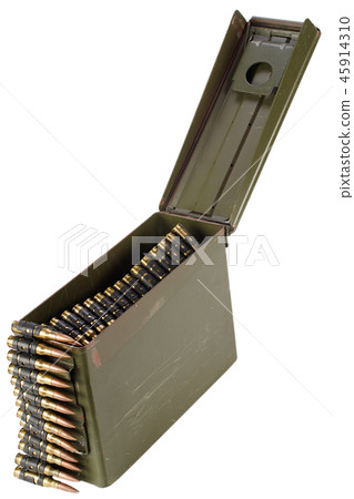 .30 Cal Metal Ammo Can with ammunition belt 45914310