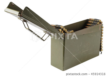 .30 Cal Metal Ammo Can with ammunition belt 45914318