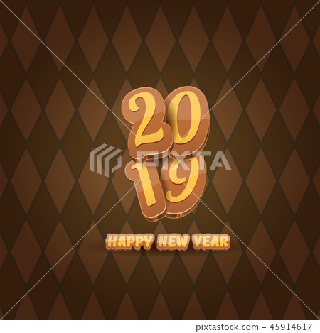 2019 Happy new year creative design background or greeting card with colorful numbers and greeting 2019 Happy new year creative design background or greeting card with colorful numbers and greeting 45914617