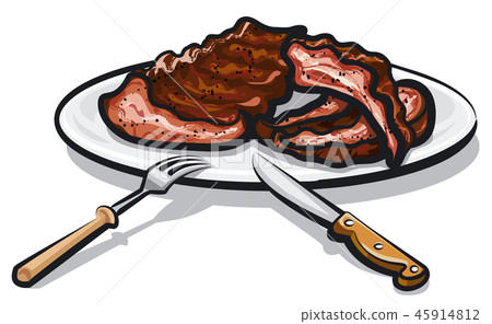 grilled roasted ribs grilled roasted ribs 45914812