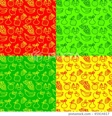fruits color seamless patterns fruits color seamless patterns 45914817