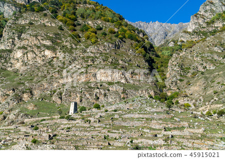 Watch tower of the ancient city 45915021