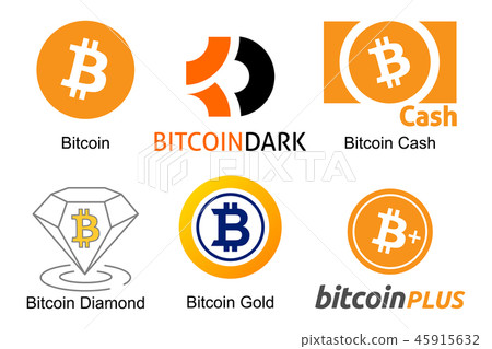 Set of logos bitcoin cryptocurrencies 45915632
