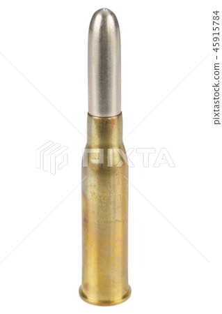 7.62 cartridge isolated on white background 7.62 cartridge isolated on white background 45915784