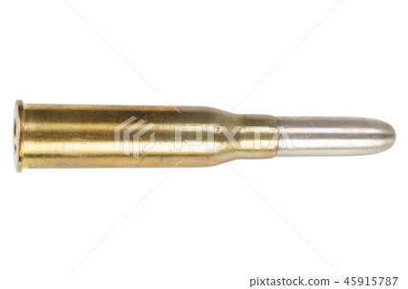 7.62 cartridge isolated on white background 7.62 cartridge isolated on white background 45915787