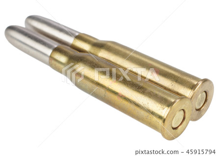 7.62 cartridge isolated on white background 45915794