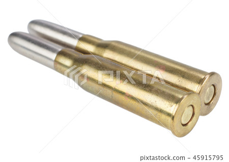 7.62 cartridge isolated on white background 45915795