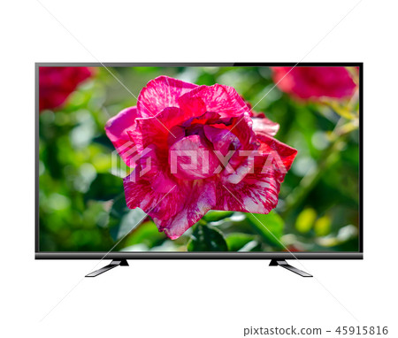 TV flat screen lcd, plasma realistic illustration TV flat screen lcd, plasma realistic illustration 45915816
