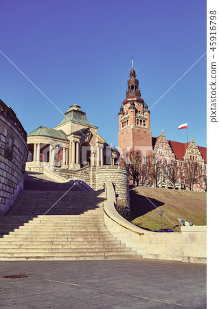 Chrobry Embankment in Szczecin, Poland. 45916798