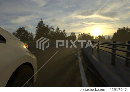 在高速公路上奔跑 45917942