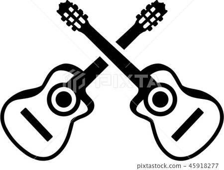 Acoustic guitars crossed 45918277