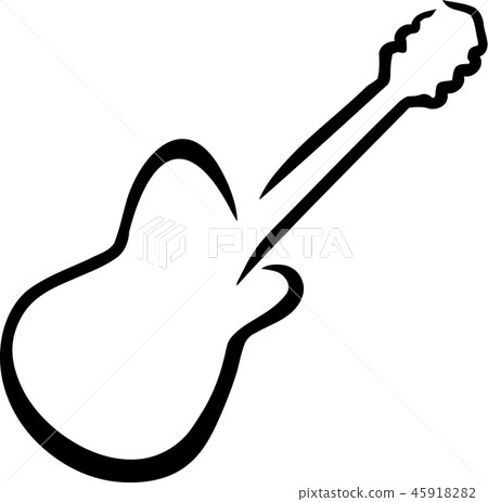 Electric guitar drawn 45918282