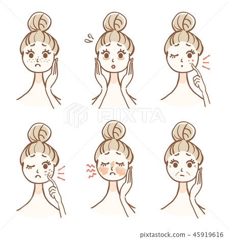 Skin trouble woman set Skin trouble woman set 45919616