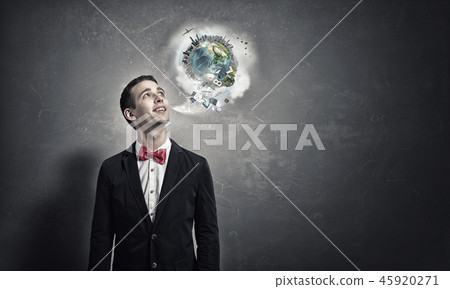 Pensive young man 45920271