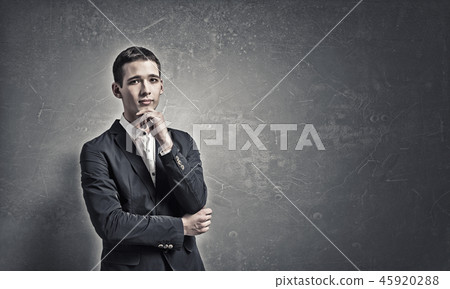 Pensive young man Pensive young man 45920288