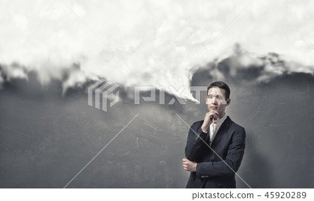 Pensive young man Pensive young man 45920289