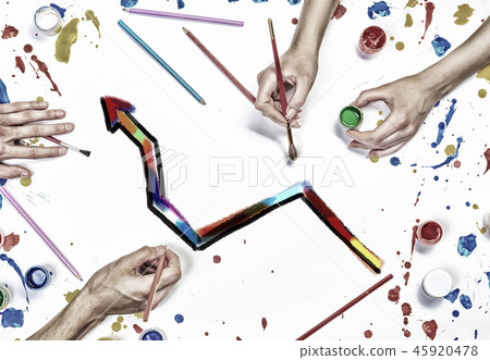 Team creative work Team creative work 45920478