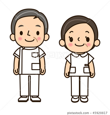 Nurse clothes men and women smile Nurse clothes men and women smile 45920817