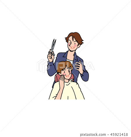 Good hairdresser with arms 45921418