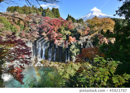 Shiraito Falls和Mt. 45921787