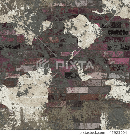 Grunge brick wall seamless background or texture 45923904