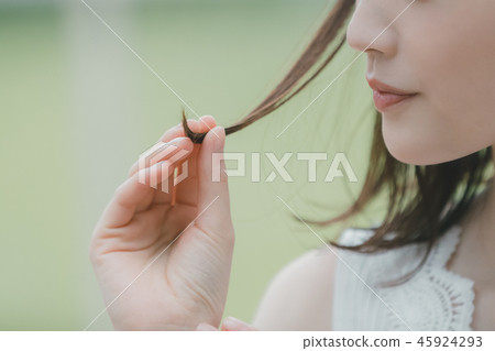 髮梢 女生 女孩 45924293