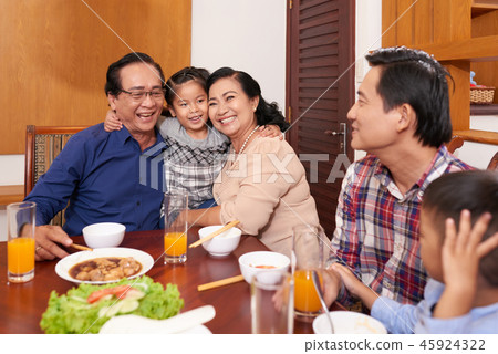 Visiting grandparents Visiting grandparents 45924322