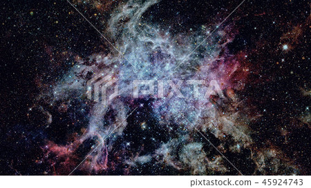Nebula and galaxies in space. Elements of this image furnished by NASA. 45924743