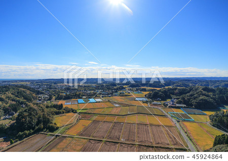 奧運會場地Isumi市柏市附近的鳥瞰圖 奧運會場地Isumi市柏市附近的鳥瞰圖 45924864