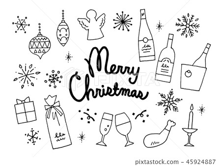 聖誕晚會背景白色 45924887