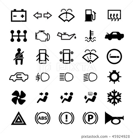 Car indicator icon Car indicator icon 45924928