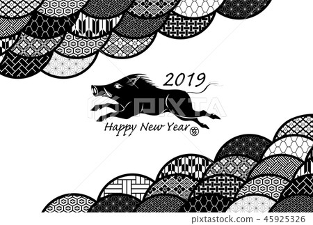 New year's card 2019 New year's card 2019 45925326