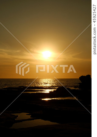 海岸·Araihama海岸的日落視圖 45925427